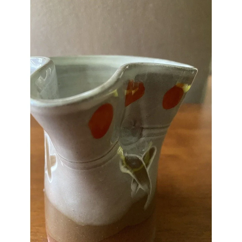 Studio Art  5” Clay Pottery Pitcher / Vase - Signed
